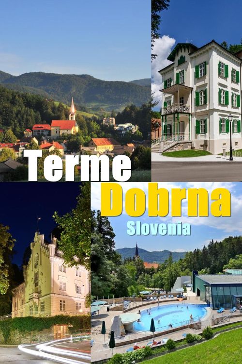 Immagine dell'edificio storico del complesso termale delle Terme di Dobrna