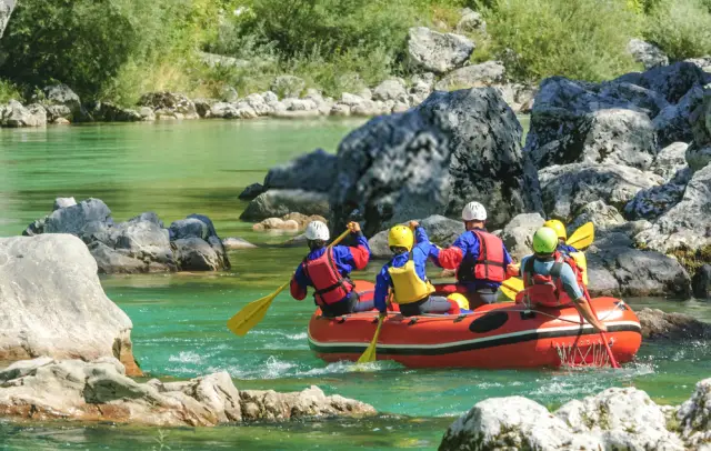 Rafting sul fiume Soca, Slovenia